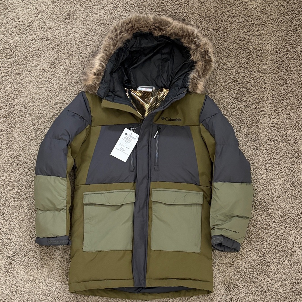 NWT! Columbia Kids' Columbia Marquam Peak Fusion Hooded Parka - Size Small 7/8